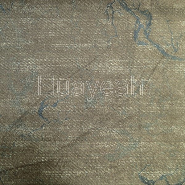 Coffee Color Printing Velvet Best Furniture Fabrics