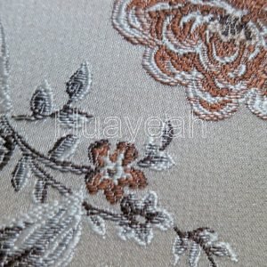 jacquard damask brocade fabric for upholstery close look